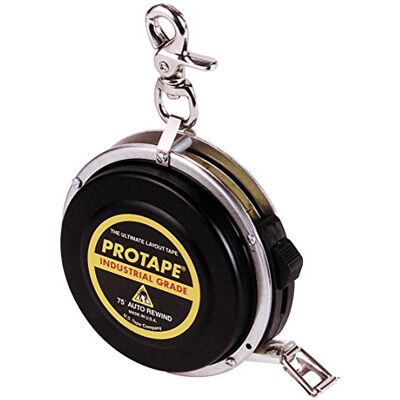 Pro Tape 3/8" x 75' automatyczna taśma miernicza z nylonowym ostrzem 46322 (975DCB) 10. i średnica od amerykańskiej taśmy Pro Tape 3/8" x 75' automatyczna taśma miernicza z nylonowym ostrzem 46322 (975DCB) 10. i średnica od amerykańskiej taśmy