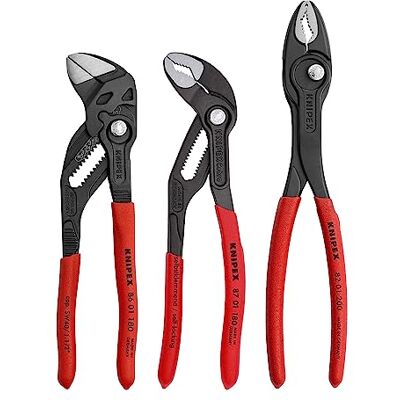 KNIPEX Narzędzia 9K 00 80 156 US 3 szt. najlepiej sprzedający się zestaw szczypiec KNIPEX Narzędzia 9K 00 80 156 US 3 szt. najlepiej sprzedający się zestaw szczypiec