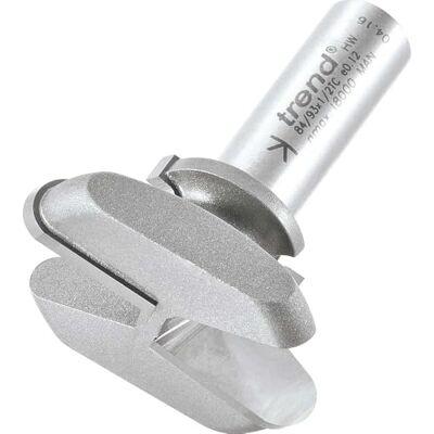 Trend 84/93X1/2TC Profesjonalna końcówka do frezarki - 45/24mm średnica - 17mm długość cięcia - 4/2mm promień Trend 84/93X1/2TC Profesjonalna końcówka do frezarki - 45/24mm średnica - 17mm długość cięcia - 4/2mm promień