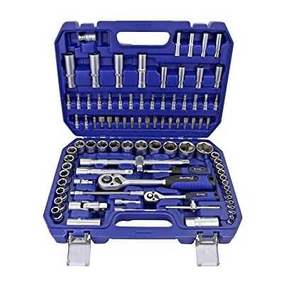 Bluespot Zestaw nasadek 94 sztuki metrycznych 1/4" i 1/2" - Zestaw nasadek Bluespot Zestaw nasadek 94 sztuki metrycznych 1/4" i 1/2" - Zestaw nasadek