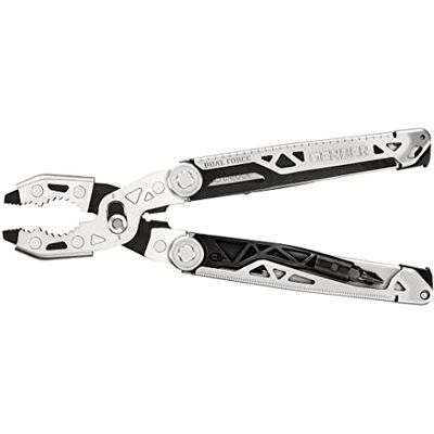 Gerber Narzędzie wielofunkcyjne z 12 funkcjami, Dual Force, Kabura w zestawie, Otwieranie jedną ręką i blokada ramy, Długość całkowita: 12 cm, 30-001613 Gerber Narzędzie wielofunkcyjne z 12 funkcjami, Dual Force, Kabura w zestawie, Otwieranie jedną ręką i blokada ramy, Długość całkowita: 12 cm, 30-001613
