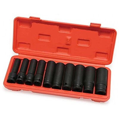 Hilka 01151002 10-elementowy zestaw nasadek udarowych o średnicy 0,5 cala - Socket Set Hilka 01151002 10-elementowy zestaw nasadek udarowych o średnicy 0,5 cala - Socket Set