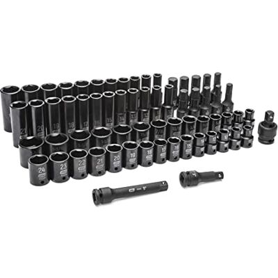 GEARWRENCH Standard & Deep SAE/MM 89095 65-częściowy zestaw nasadek udarowych 1,27 cm GEARWRENCH Standard & Deep SAE/MM 89095 65-częściowy zestaw nasadek udarowych 1,27 cm
