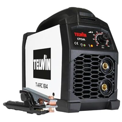 Telwin T-Arc 184 Inwerter spawarka elektrodowa 170 A MMA przenośna spawarka z akcesoriami w zestawie, kompaktowa i łatwa w użyciu, do prac konserwacyjnych i majsterkowiczów, 230 V Telwin T-Arc 184 Inwerter spawarka elektrodowa 170 A MMA przenośna spawarka z akcesoriami w zestawie, kompaktowa i łatwa w użyciu, do prac konserwacyjnych i majsterkowiczów, 230 V