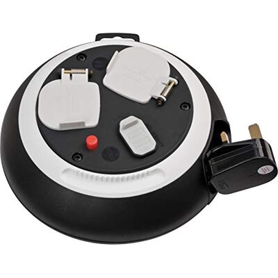 Brennenstuhl Comfort-Line skrzynka kablowa z ładowarką USB czarna/biała 3 m H05VV- F3G1.5 * GB* Brennenstuhl Comfort-Line skrzynka kablowa z ładowarką USB czarna/biała 3 m H05VV- F3G1.5 * GB*
