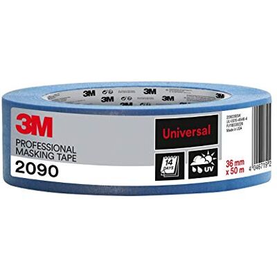 3M Pro 2090 Taśma Malarska, Niebieski, 36 mm x 50 m 3M Pro 2090 Taśma Malarska, Niebieski, 36 mm x 50 m