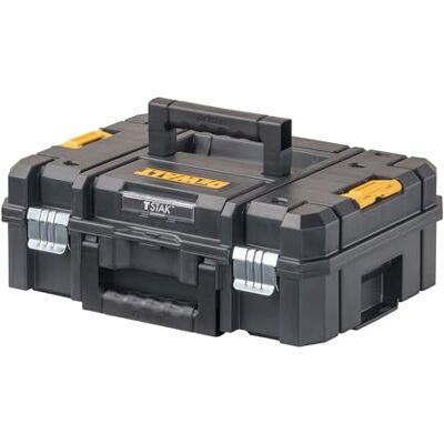 DeWalt TSTAK II skrzynka narzędziowa, 33 cm, płaska góra, nośność do 29 kg, elastyczne platformy do układania w stos (DWST17807) DeWalt TSTAK II skrzynka narzędziowa, 33 cm, płaska góra, nośność do 29 kg, elastyczne platformy do układania w stos (DWST17807)
