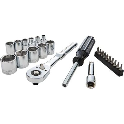 Craftsman 24 szt. 3/20.3 cm Drive (SAE) Zestaw narzędzi mechanicznych (CMMT12112) Craftsman 24 szt. 3/20.3 cm Drive (SAE) Zestaw narzędzi mechanicznych (CMMT12112)