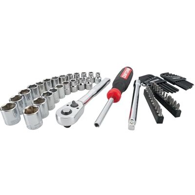 Craftsman 63-częściowy zestaw gniazd napędowych dla mechaników (CMMT45063) Craftsman 63-częściowy zestaw gniazd napędowych dla mechaników (CMMT45063)