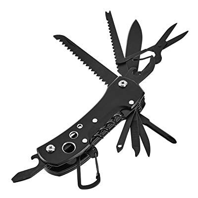 Amazon Basics – scyzoryk wielofunkcyjny 15 w 1 z etui, czarny. Amazon Basics – scyzoryk wielofunkcyjny 15 w 1 z etui, czarny.