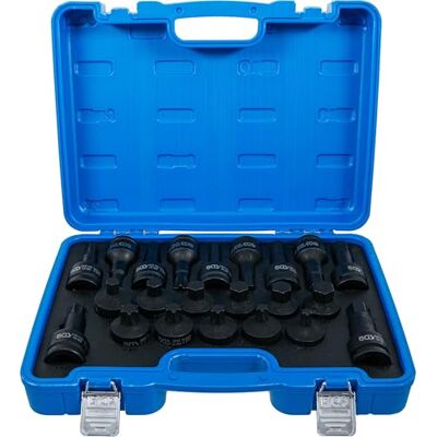 BGS 6185 Zestaw nasadek udarowych do bitów 20 mm (3/4") gniazdo sześciokątne, profil T (do Torx) 22 szt. BGS 6185 Zestaw nasadek udarowych do bitów 20 mm (3/4") gniazdo sześciokątne, profil T (do Torx) 22 szt.