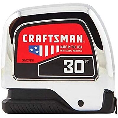 Craftsman Taśma miernicza, chrom, 30 stóp (CMHT37370S) Craftsman Taśma miernicza, chrom, 30 stóp (CMHT37370S)