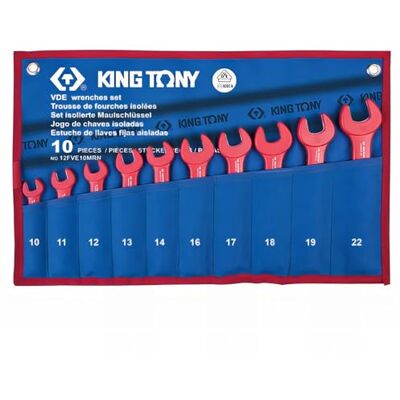 king tony Skuteczny Estuche llaves fijas aisladas 10pzs(10.11.12.13.14.16.17.18.19.22) dla profesjonalistów i majsterkowiczów do pracy profesjonalnej wysoka trwałość king tony Skuteczny Estuche llaves fijas aisladas 10pzs(10.11.12.13.14.16.17.18.19.22) dla profesjonalistów i majsterkowiczów do pracy profesjonalnej wysoka trwałość