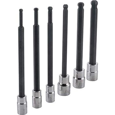 Craftsman Zestaw nasadek sześciokątnych, SAE, napęd 3/8", długa kulka, 6-częściowy (CMMT42606) Craftsman Zestaw nasadek sześciokątnych, SAE, napęd 3/8", długa kulka, 6-częściowy (CMMT42606)