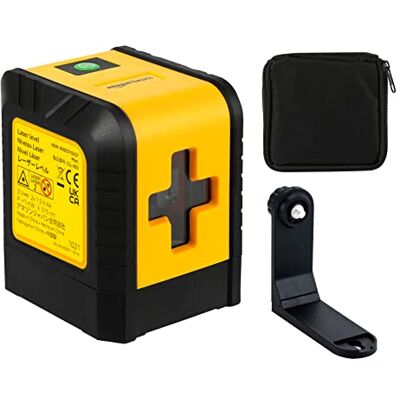 Amazon Basics – laser poziomy/pionowy i krzyżowy klasy II, 18 m, żółto-czarny. Amazon Basics – laser poziomy/pionowy i krzyżowy klasy II, 18 m, żółto-czarny.