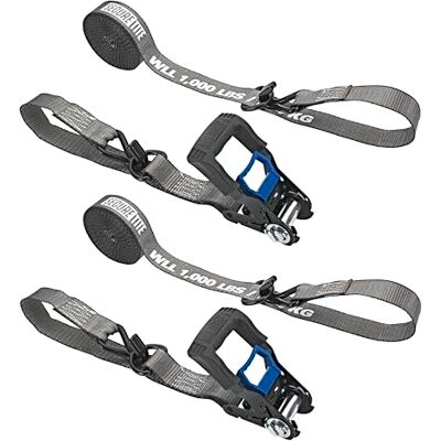 Secure Tite Pasy z grzechotką 2 szt. 1-1/4" x 16 stóp pasy mocujące z podwójnymi hakami J powlekanymi winylem, paskami do mocowania ładunków, 1000 funtów. Limit obciążenia Secure Tite Pasy z grzechotką 2 szt. 1-1/4" x 16 stóp pasy mocujące z podwójnymi hakami J powlekanymi winylem, paskami do mocowania ładunków, 1000 funtów. Limit obciążenia