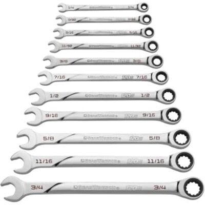 GEARWRENCH Uniwersalny zestaw kluczy płasko-oczkowych XL SAE 86450 GEARWRENCH Uniwersalny zestaw kluczy płasko-oczkowych XL SAE 86450
