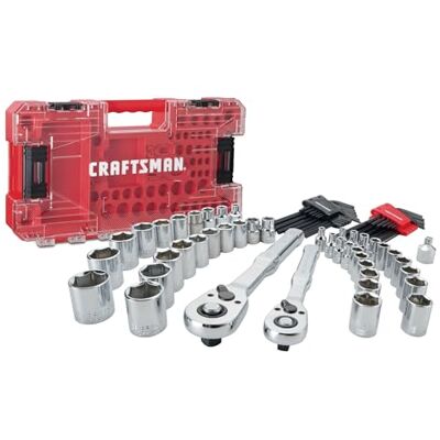 Craftsman Versastack CMMT45171 zestaw narzędzi mechanicznych, napęd 1/4 i 3/8 cala, 71-częściowy Craftsman Versastack CMMT45171 zestaw narzędzi mechanicznych, napęd 1/4 i 3/8 cala, 71-częściowy