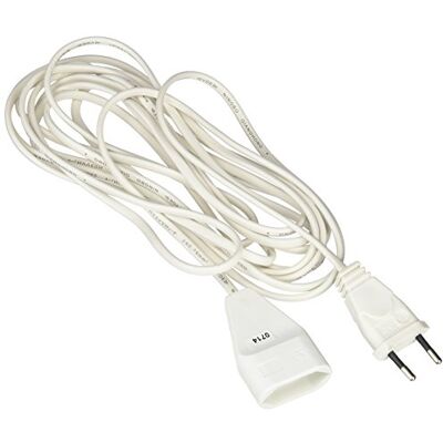 Amig 3980 Przedłużacz 2,5a 5m 2x0,75mm biały blister Amig 3980 Przedłużacz 2,5a 5m 2x0,75mm biały blister