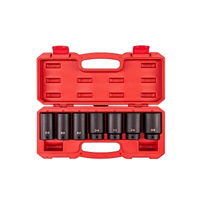 TEKTON 6-punktowy zestaw nasadek udarowych 6-punktowych nasadek udarowych z obudową, 7-częściowy (29-38 mm) SID92340 TEKTON 6-punktowy zestaw nasadek udarowych 6-punktowych nasadek udarowych z obudową, 7-częściowy (29-38 mm) SID92340