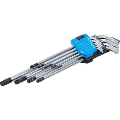 BGS 794 Zestaw kluczy kątowych długi profil T (do Torx) z otworem T10 T50 9 szt. BGS 794 Zestaw kluczy kątowych długi profil T (do Torx) z otworem T10 T50 9 szt.