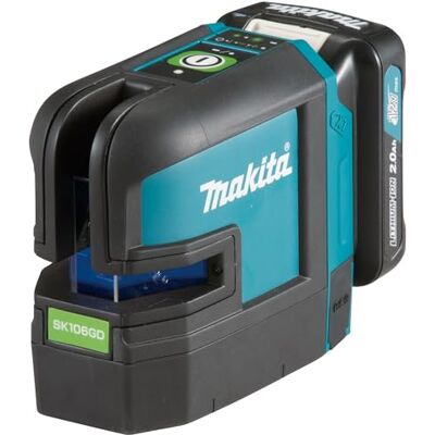 Makita SK106GDZ 12 V Max Li-ion CXT Zielony 4-Punktowy Laser Krzyżowo-Liniowy Dostarczany w Torbie do Przenoszenia Baterie i Ładowarka Nie Są Dołączone Makita SK106GDZ 12 V Max Li-ion CXT Zielony 4-Punktowy Laser Krzyżowo-Liniowy Dostarczany w Torbie do Przenoszenia Baterie i Ładowarka Nie Są Dołączone