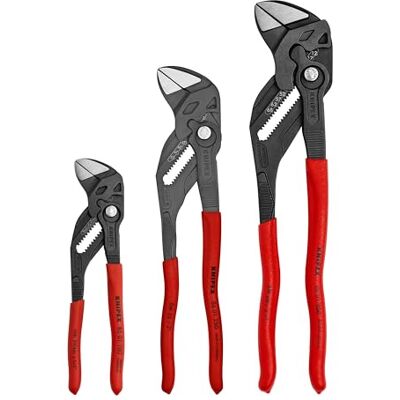 KNIPEX Zestaw 3 szt. czarnych szczypiec (17.8 cm, 25.4 cm i 30.5 cm) (002006US3) KNIPEX Zestaw 3 szt. czarnych szczypiec (17.8 cm, 25.4 cm i 30.5 cm) (002006US3)