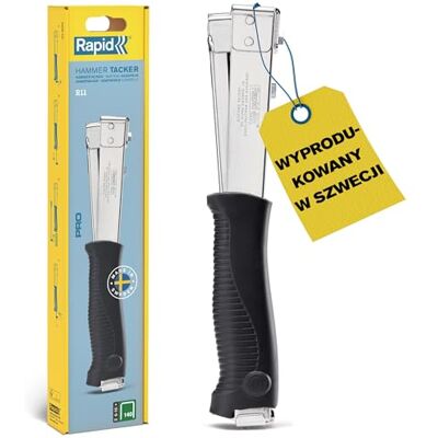 Rapid , Zszywacz Młotkowy Pro R11E, do Pokryć Dachowych/Materiałów Izolacyjnych/Wykładzin, Wytrzymała Stalowa Konstrukcja, Zszywki z Płaskiego Drutu Nr 140, 6–10 mm, Pudełko (5001694) Rapid , Zszywacz Młotkowy Pro R11E, do Pokryć Dachowych/Materiałów Izolacyjnych/Wykładzin, Wytrzymała Stalowa Konstrukcja, Zszywki z Płaskiego Drutu Nr 140, 6–10 mm, Pudełko (5001694)
