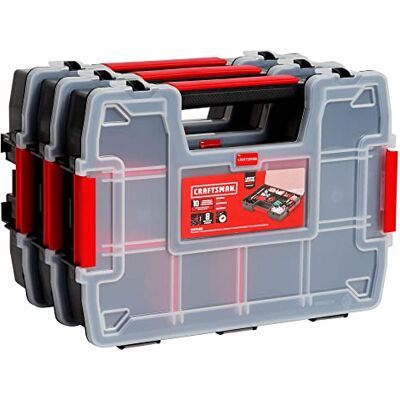 Craftsman 3-pak 10-komorowy plastikowy organizer na małe części (CMST60964M) Craftsman 3-pak 10-komorowy plastikowy organizer na małe części (CMST60964M)