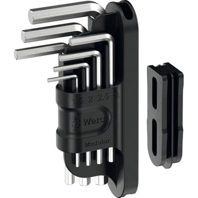 Wera Zestaw z kluczami trzpieniowymi Tool-Check Modular Hex-Plus 1, 7 części Wera Zestaw z kluczami trzpieniowymi Tool-Check Modular Hex-Plus 1, 7 części