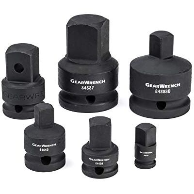 GEARWRENCH 6 szt. 1/4", 3/8", 1/2", 3/4" Drive Impact zestaw adapterów 84928A-07 GEARWRENCH 6 szt. 1/4", 3/8", 1/2", 3/4" Drive Impact zestaw adapterów 84928A-07