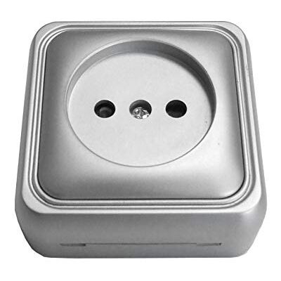 Bricofontini BF-18 Aluminium Wtyczka bipolowa - Wtyczka elektryczna Bricofontini BF-18 Aluminium Wtyczka bipolowa - Wtyczka elektryczna