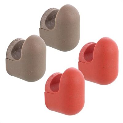 WAGNER hooks4home designerski hak ścienny PILL 4-częściowy zestaw 50 x 30 x 35 mm, tworzywo sztuczne z recyklingu ekologiczne, taupe/koralowa czerwień Made in DE 17042024 WAGNER hooks4home designerski hak ścienny PILL 4-częściowy zestaw 50 x 30 x 35 mm, tworzywo sztuczne z recyklingu ekologiczne, taupe/koralowa czerwień Made in DE 17042024
