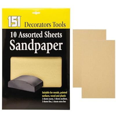Decco Papier ścierny, różne 10 arkuszy Decco Papier ścierny, różne 10 arkuszy