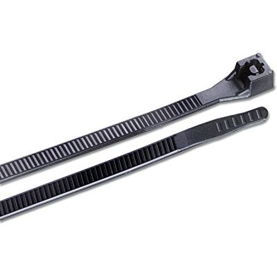 Gardner Bender 46-415UVB podwójna blokada wytrzymała opaska kablowa, 10 cm, nylon, 38 cm L, czarny UV, 50 sztuk Gardner Bender 46-415UVB podwójna blokada wytrzymała opaska kablowa, 10 cm, nylon, 38 cm L, czarny UV, 50 sztuk