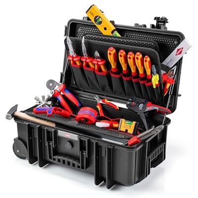 KNIPEX Walizka narzędziowa "Robust26 Move" dla elektryków 22-częściowa 550 mm, 00 21 33 E KNIPEX Walizka narzędziowa "Robust26 Move" dla elektryków 22-częściowa 550 mm, 00 21 33 E