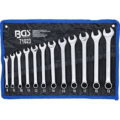 BGS 71023 zestaw kluczy płasko-oczkowych SW 8-19 mm 12-częściowy w zestawie torba Tetron klucz oczkowy oczkowy BGS 71023 zestaw kluczy płasko-oczkowych SW 8-19 mm 12-częściowy w zestawie torba Tetron klucz oczkowy oczkowy