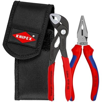 KNIPEX Tools 00 20 72 V06 2 szt. mini szczypce w woreczku na pasek Cobra® i igłowany nos KNIPEX Tools 00 20 72 V06 2 szt. mini szczypce w woreczku na pasek Cobra® i igłowany nos