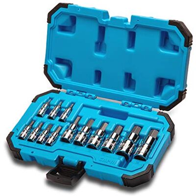 Capri Tools Zestaw nasadek sześciokątnych, metryczny, seria zaawansowana, 13-częściowy Capri Tools Zestaw nasadek sześciokątnych, metryczny, seria zaawansowana, 13-częściowy