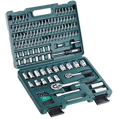 Zestaw Narzędzi Mannesmann 115 Elementów - Zielona Linia - 1/4" + 1/2" Zestaw Narzędzi Mannesmann 115 Elementów - Zielona Linia - 1/4" + 1/2"