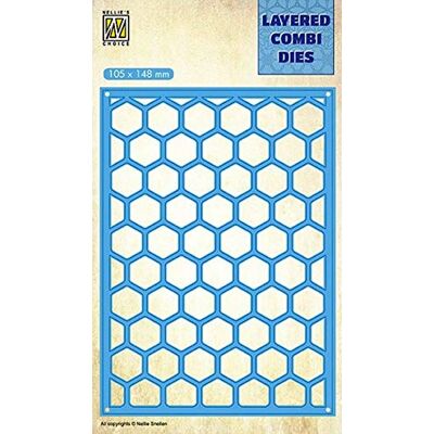 Nellie's Choice LCDH004A szablon do wykrawania, warstwowy, kształt geometryczny, 10,5 x 14,8 cm, do tworzenia kart, majsterkowania, niebieski, 105 x 148 mm Nellie's Choice LCDH004A szablon do wykrawania, warstwowy, kształt geometryczny, 10,5 x 14,8 cm, do tworzenia kart, majsterkowania, niebieski, 105 x 148 mm