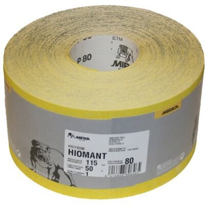 Mirka Hiomant ścierny papier ścierny, rolka 50 m, ziarnistość P80 Mirka Hiomant ścierny papier ścierny, rolka 50 m, ziarnistość P80