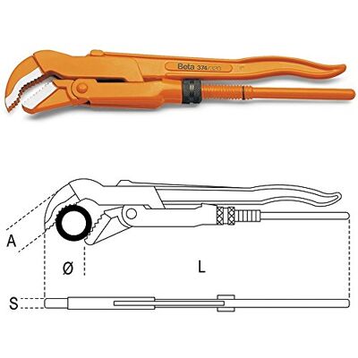 Beta Tools 374 240-chave Mod. Sueco mordentes A 45Â ° Beta Tools 374 240-chave Mod. Sueco mordentes A 45Â °