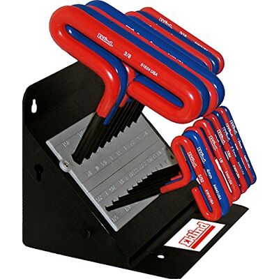 Eklind 50618 Cush Grip Hex 18-częściowy ze stojakiem 15 cm ramię T-Key Eklind 50618 Cush Grip Hex 18-częściowy ze stojakiem 15 cm ramię T-Key