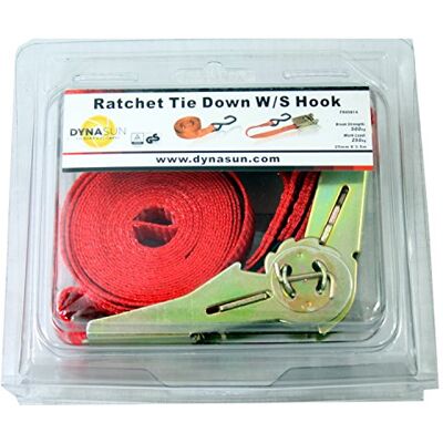 DYNASUN - 23100 FH45614 - 3,5 m x 2,5 cm - Czerwony - Tie Down Strap DYNASUN - 23100 FH45614 - 3,5 m x 2,5 cm - Czerwony - Tie Down Strap