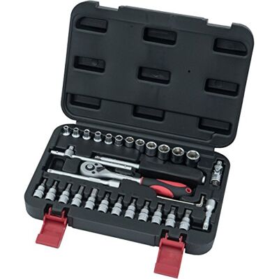 Connex COX580133 zestaw kluczy nasadowych 1/4", 33-częściowy Connex COX580133 zestaw kluczy nasadowych 1/4", 33-częściowy
