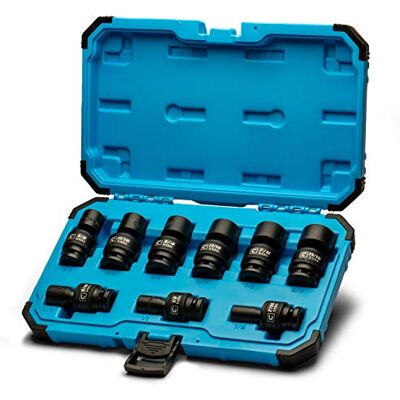 Capri Tools Uniwersalny zestaw nasadek udarowych 1/2", 7/16-15/16", SAE, 9-częściowy Capri Tools Uniwersalny zestaw nasadek udarowych 1/2", 7/16-15/16", SAE, 9-częściowy