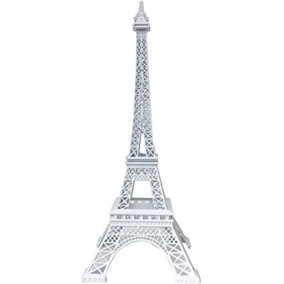 allgala 48 cm statuetka wieży Eiffla dekoracja stop metalu biały (EF19-86191) allgala 48 cm statuetka wieży Eiffla dekoracja stop metalu biały (EF19-86191)