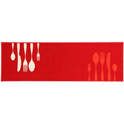 altri brand Lateksowa mata kuchenną - 80x50 cm - Wzór sztućców altri brand Lateksowa mata kuchenną - 80x50 cm - Wzór sztućców