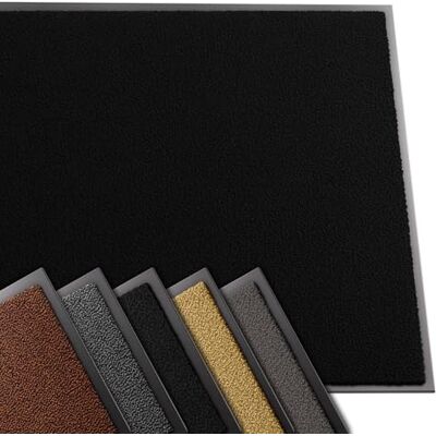 VOUNOT ® Wysokiej jakości wycieraczka do wnętrz i na zewnątrz, mata na brud antypoślizgowa, cienki chodnik do przedpokoju i na zewnątrz 90x150 cm, czarna VOUNOT ® Wysokiej jakości wycieraczka do wnętrz i na zewnątrz, mata na brud antypoślizgowa, cienki chodnik do przedpokoju i na zewnątrz 90x150 cm, czarna